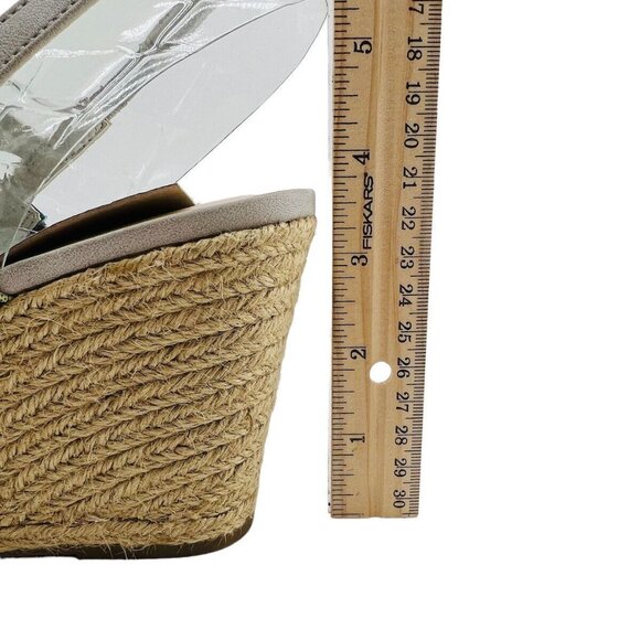 Bella Vita Womens 9 WW Floral Espadrille Grayson Wedge Sandals With Buckle Tropi - Picture 11 of 13